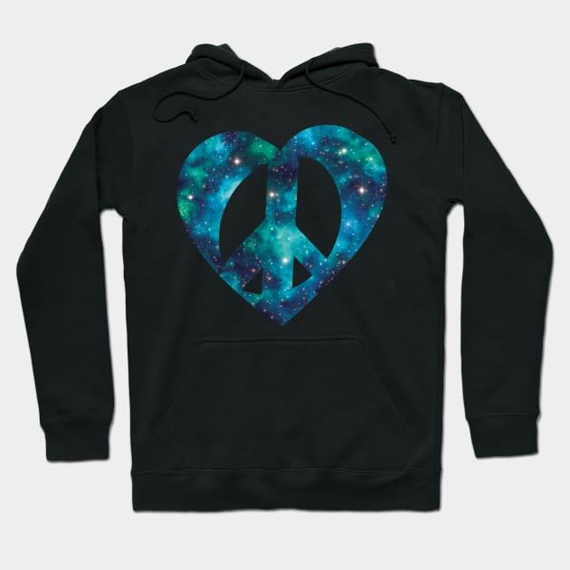 Peace, Love, Space Hoodie by starwilliams